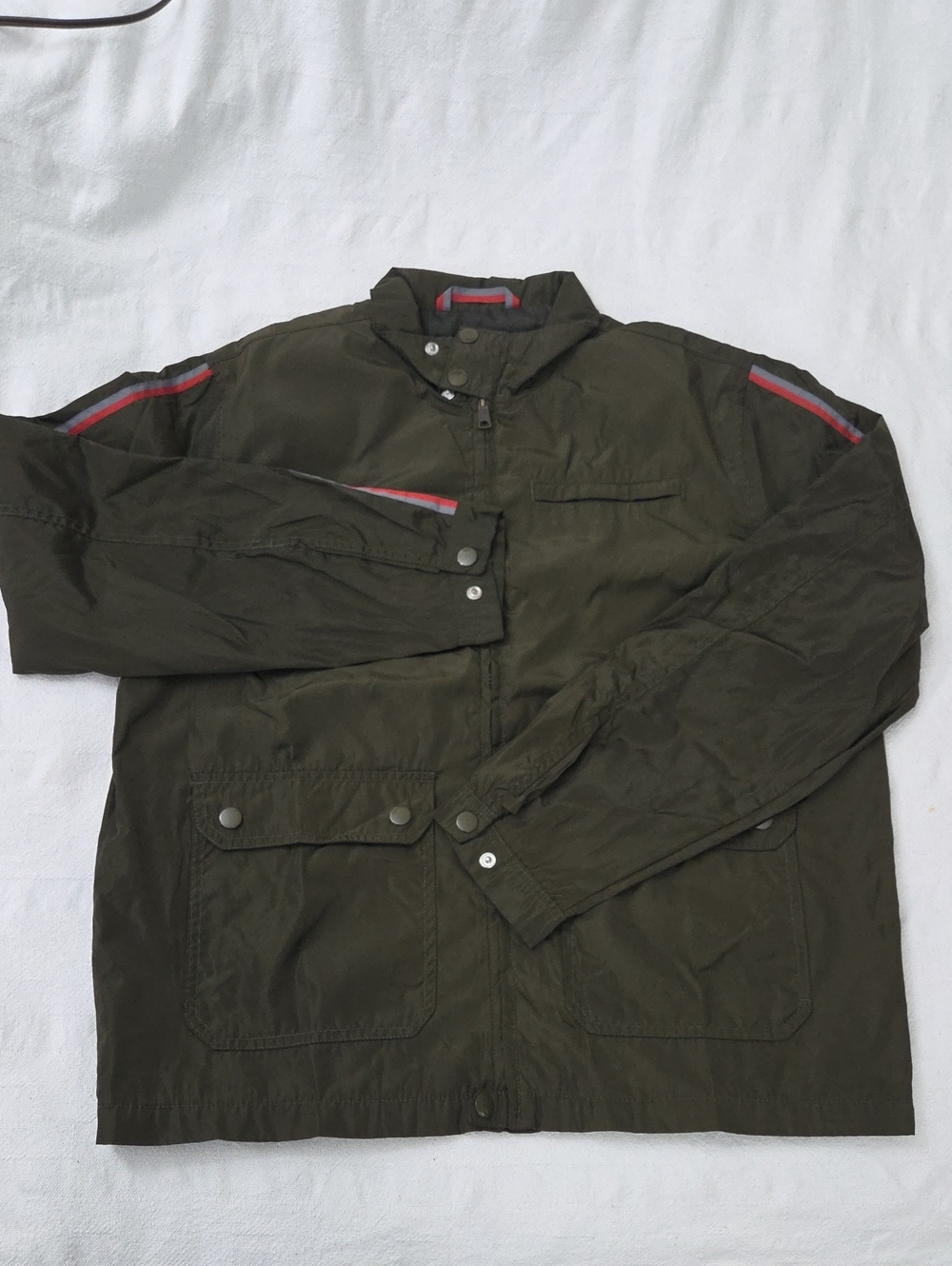 Old Navy Men's Army Green Utility Jacket L Field Lightweight Zip Up 💙2 for$30